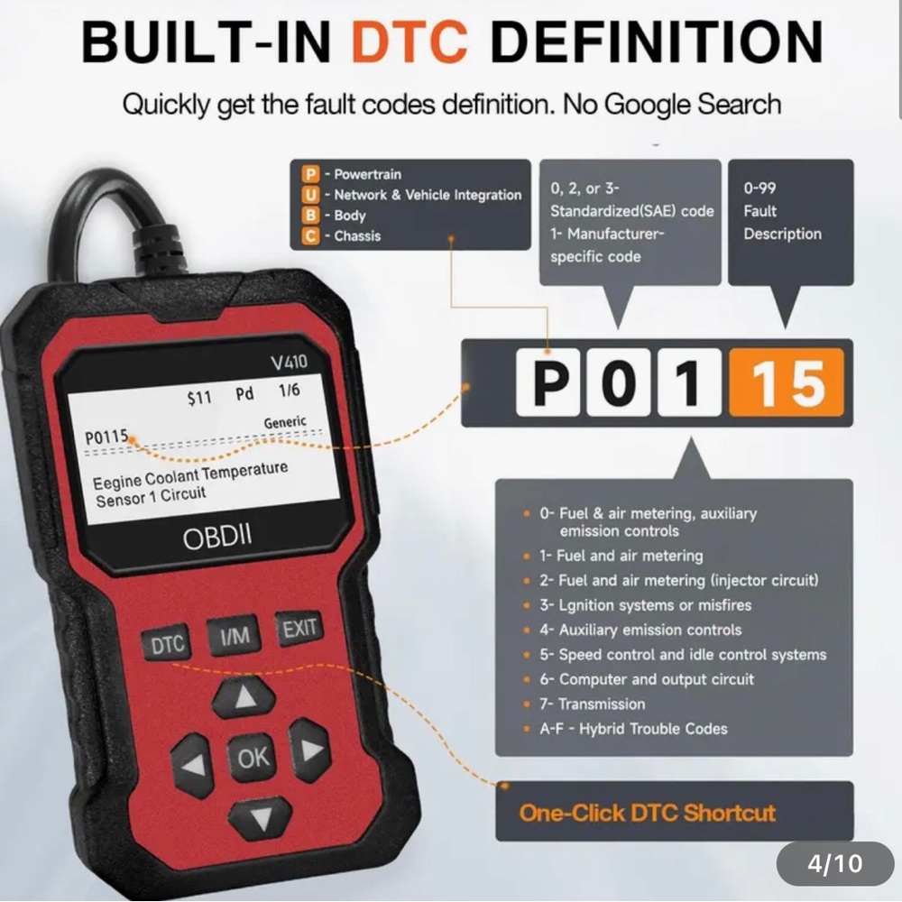 Advanced OBDII Diagnostic Scan Tool - Fault Code Reader - Picture 3 of 7
